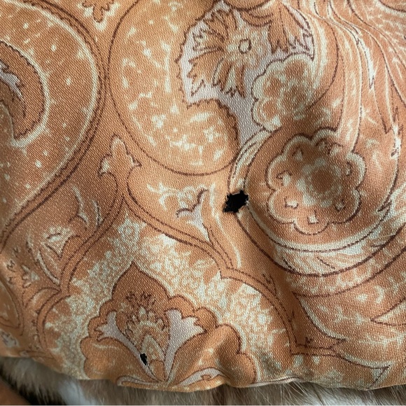 Vintage Mink Jacket Coat with Suede Tie Front Brown with Blond Collar & Cuffs - Picture 12 of 14